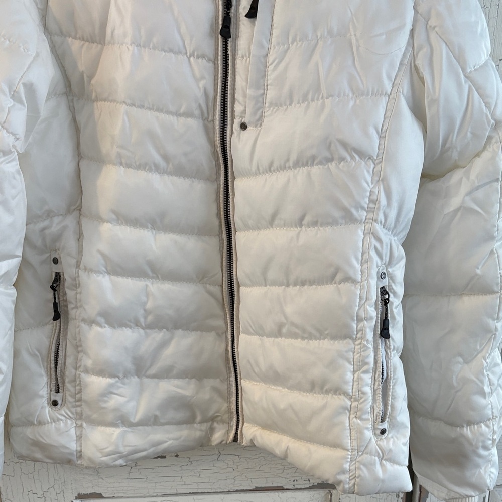 Women's Southpole white ski/puffer jacket - Picture 3 of 9